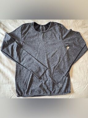 Orangetheory Long Sleeve Heathered Gray Performance Top